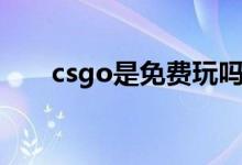 csgo是免費(fèi)玩嗎（csgo是免費(fèi)的嗎）
