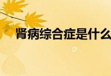 腎病綜合癥是什么（腎病綜合癥是什么）