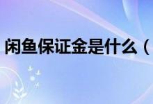 閑魚保證金是什么（閑魚保證金是什么意思）