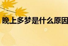 晚上多夢是什么原因（晚上多夢是什么寓意）