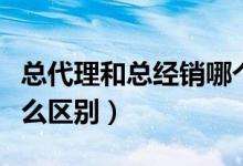 總代理和總經銷哪個好（總經銷和總代理有什么區(qū)別）