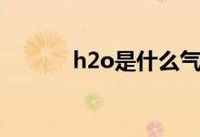 h2o是什么氣體（h2o是什么）