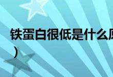 鐵蛋白很低是什么原因（鐵蛋白低是什么原因）