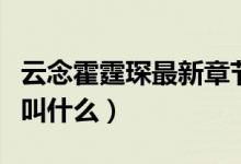 云念霍霆琛最新章節(jié)（云念霍霆琛唐迦臨小說叫什么）