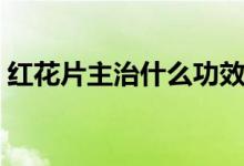 紅花片主治什么功效（花紅片主治的是什么）