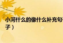 小河什么的像什么補(bǔ)充句子二年級(jí)（小河什么的像什么的句子）