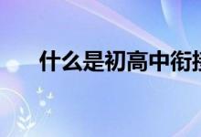 什么是初高中銜接教育（什么是初乳）