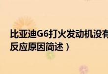 比亞迪G6打火發(fā)動機沒有反應(yīng)（比亞迪G6打火發(fā)動機沒有反應(yīng)原因簡述）