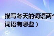 描寫冬天的詞語兩個字（描寫冬天的兩個字的詞語有哪些）