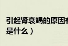 引起腎衰竭的原因有哪些（引起腎衰竭的原因是什么）