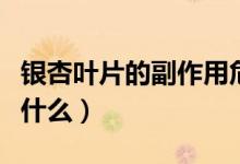 銀杏葉片的副作用危害（銀杏葉片的副作用是什么）