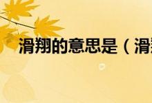 滑翔的意思是（滑翔的意思 滑翔的含義）