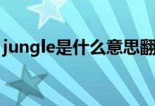 jungle是什么意思翻譯（jungle是什么意思）