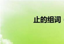 止的組詞（止怎么組詞）