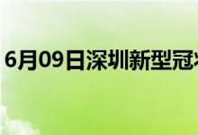 6月09日深圳新型冠狀病毒肺炎疫情最新消息