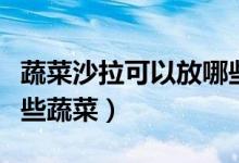 蔬菜沙拉可以放哪些東西（蔬菜沙拉可以放哪些蔬菜）