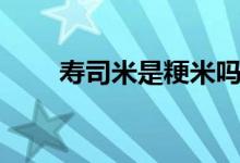 壽司米是粳米嗎（壽司米是什么米）