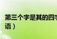 第三個字是其的四字詞語（第三個字是其的成語）