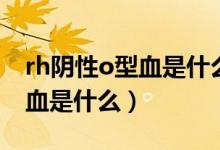 rh陰性o型血是什么時(shí)候發(fā)現(xiàn)的（rh陰性o型血是什么）