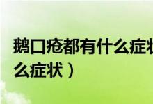 鵝口瘡都有什么癥狀會怎么樣（鵝口瘡都有什么癥狀）