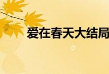 愛在春天大結(jié)局（該劇是誰主演的）