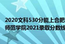 2020文科530分能上合肥師范學院嗎（高考多少分能上合肥師范學院2021錄取分數(shù)線是多少）