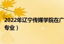 2022年遼寧傳媒學院在廣東招生計劃及招生人數(shù)（都招什么專業(yè)）