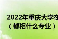 2022年重慶大學(xué)在四川招生計(jì)劃及招生人數(shù)（都招什么專業(yè)）
