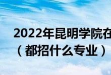 2022年昆明學(xué)院在四川招生計劃及招生人數(shù)（都招什么專業(yè)）