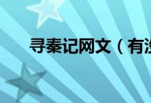 尋秦記網(wǎng)文（有沒有尋秦記耽美同人）