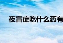 夜盲癥吃什么藥有效果（夜盲癥吃什么）
