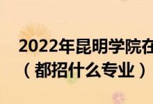 2022年昆明學(xué)院在廣東招生計劃及招生人數(shù)（都招什么專業(yè)）