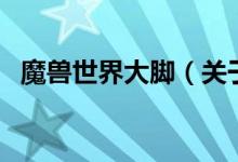 魔獸世界大腳（關(guān)于魔獸世界大腳的介紹）
