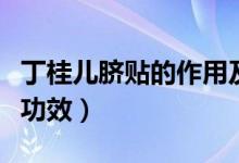 丁桂兒臍貼的作用及功效（丁桂兒臍貼有什么功效）