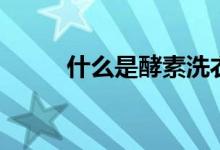 什么是酵素洗衣液（什么是酵素）