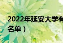 2022年延安大學(xué)有哪些專業(yè)（國家特色專業(yè)名單）