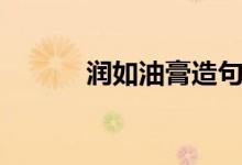 潤(rùn)如油膏造句（潤(rùn)如油膏造句）