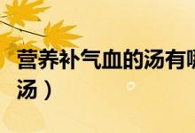 營(yíng)養(yǎng)補(bǔ)氣血的湯有哪些（補(bǔ)氣血的食物有哪些湯）
