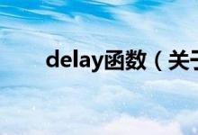 delay函數(shù)（關于delay函數(shù)的介紹）