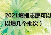 2021填報志愿可以填幾個（2022志愿填報可以填幾個批次）