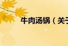 牛肉湯鍋（關(guān)于牛肉湯鍋的介紹）