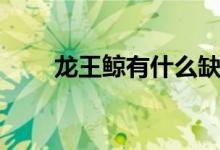 龍王鯨有什么缺點(diǎn)（龍王鯨的特點(diǎn)）