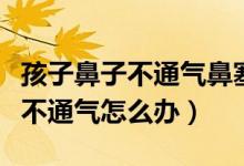 孩子鼻子不通氣鼻塞怎么辦小妙招（小孩鼻子不通氣怎么辦）