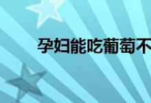 孕婦能吃葡萄不（孕婦能吃葡萄嗎）