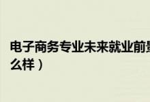 電子商務(wù)專業(yè)未來(lái)就業(yè)前景（2022電子商務(wù)專業(yè)就業(yè)前景怎么樣）