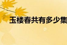 玉樓春共有多少集（玉樓春電視劇簡介）