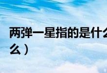 兩彈一星指的是什么精神(兩彈一星指的是什么)