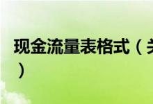 現(xiàn)金流量表格式（關(guān)于現(xiàn)金流量表格式的介紹）
