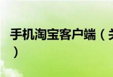 手機(jī)淘寶客戶端（關(guān)于手機(jī)淘寶客戶端的介紹）