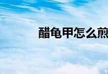 醋龜甲怎么煎（醋龜甲的功效）